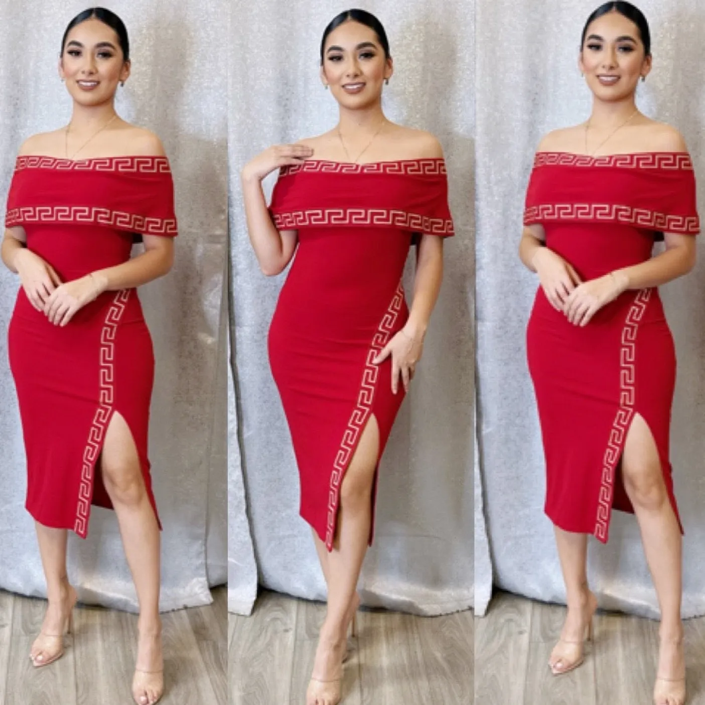 Abbie Dress (Red)