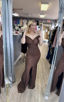 Beatriz Dress (Brown)