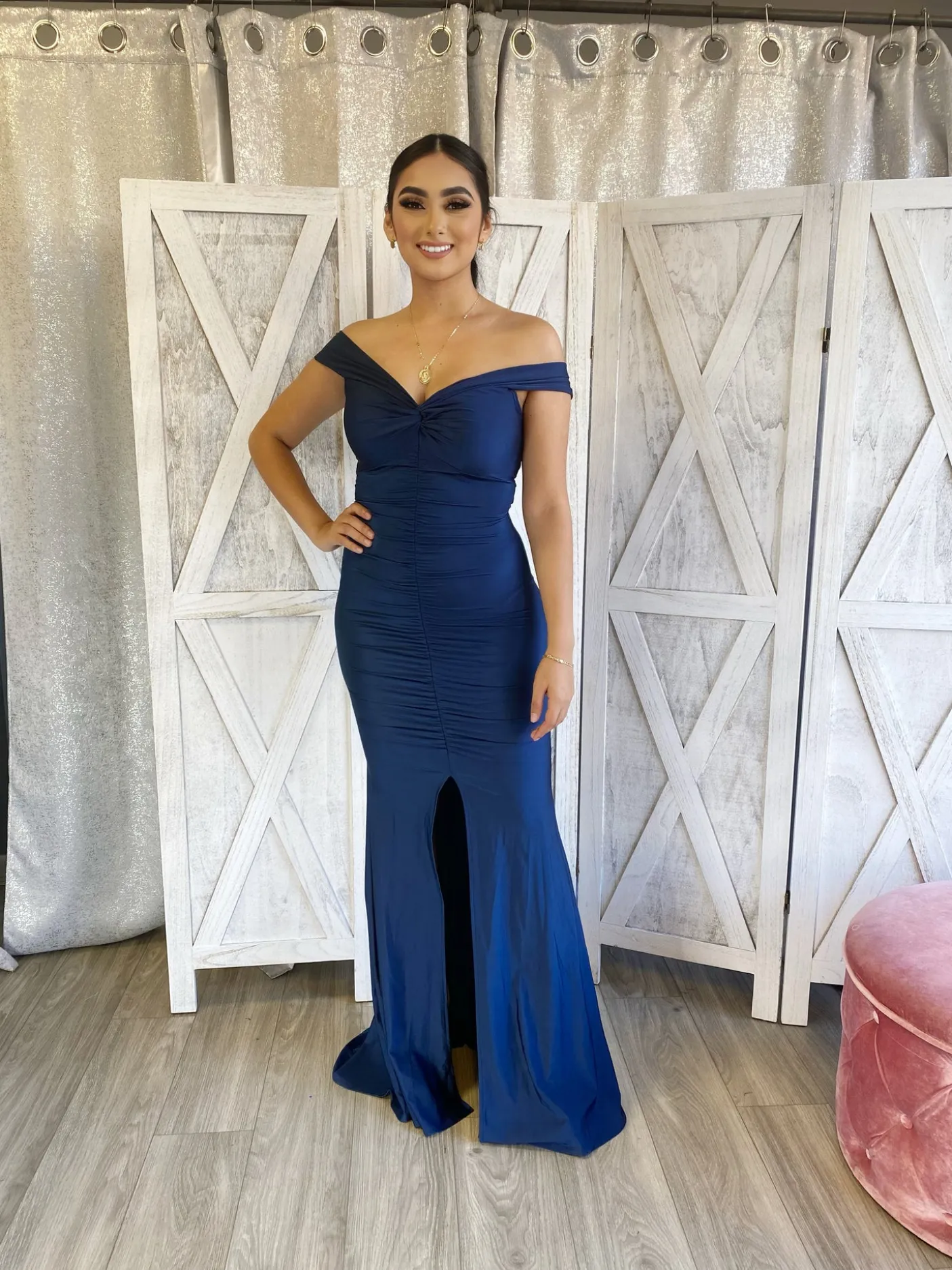 Beatriz Dress (Navy)