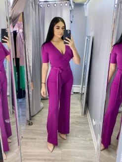 Bethany Jumpsuit (Fuchsia)