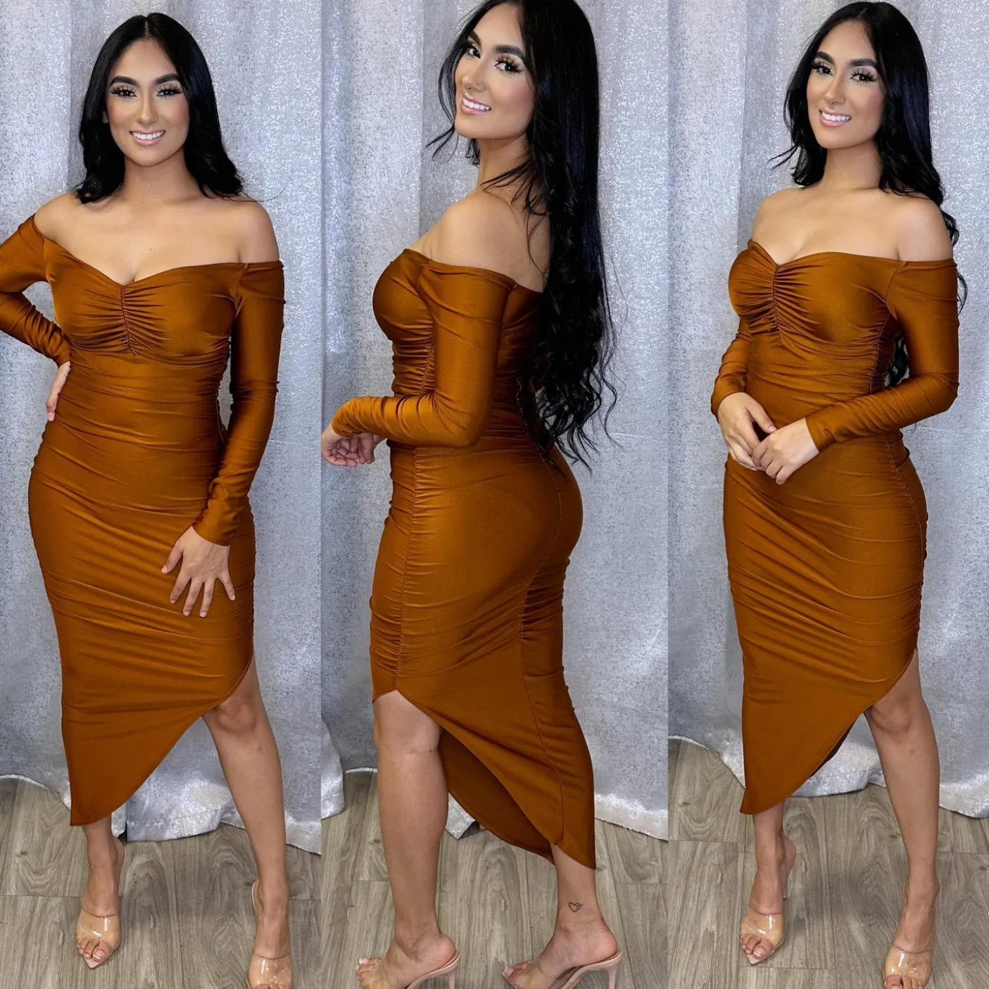 Carlina Dress (Copper)