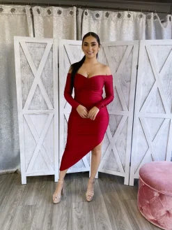 Carlina Dress (Ruby)