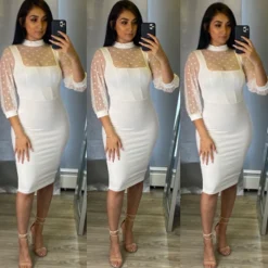 Classy Couture Dress (White)