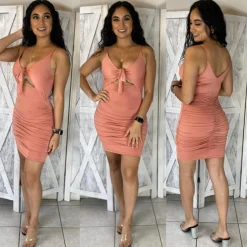 Damaris Dress (Salmon)