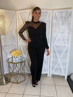 Dolores Jumpsuit (Silver/Black)