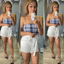 Don't Get Plaid Bodysuit (Blue)