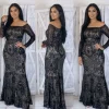 Elizabeth Gala Dress (Black/Nude)