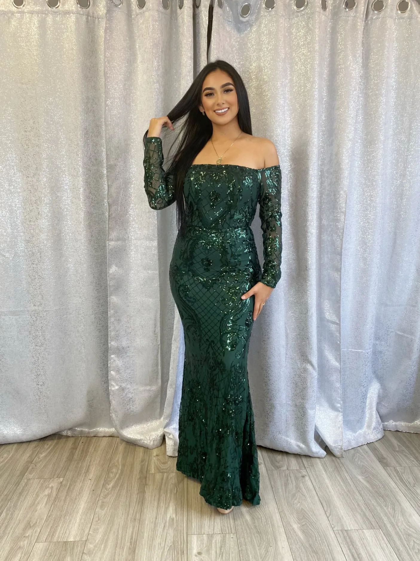 Elizabeth Gala Dress (Green)