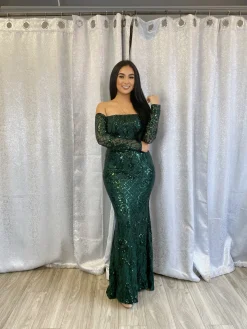 Elizabeth Gala Dress (Green)