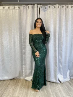 Elizabeth Gala Dress (Green)