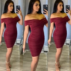 Ely Dress (Burgundy)