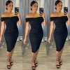 Ely Midi Dress (Black)