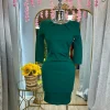 Executive Couture Dress - Hunter Green