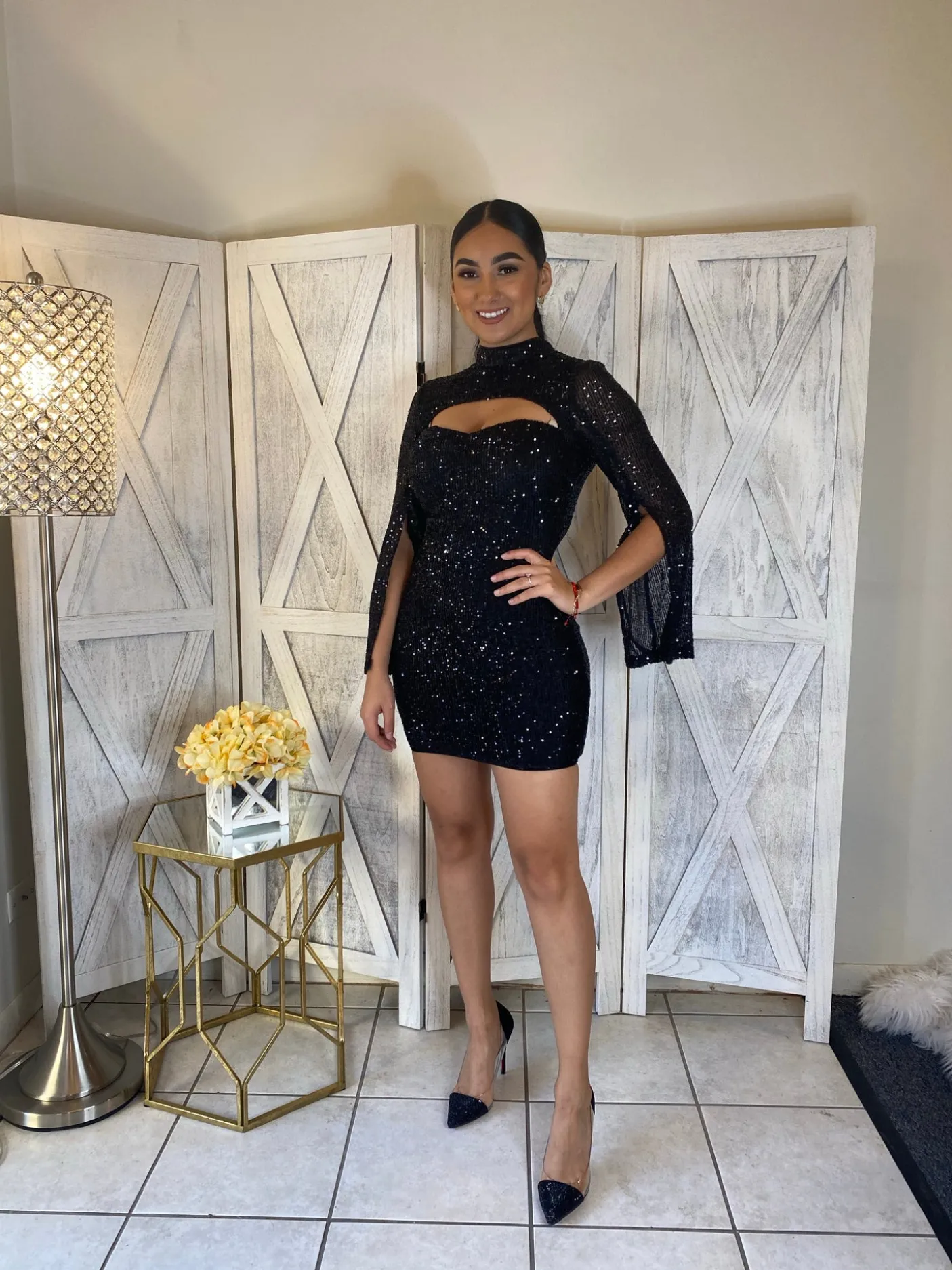 Fancy Night Dress (Black)