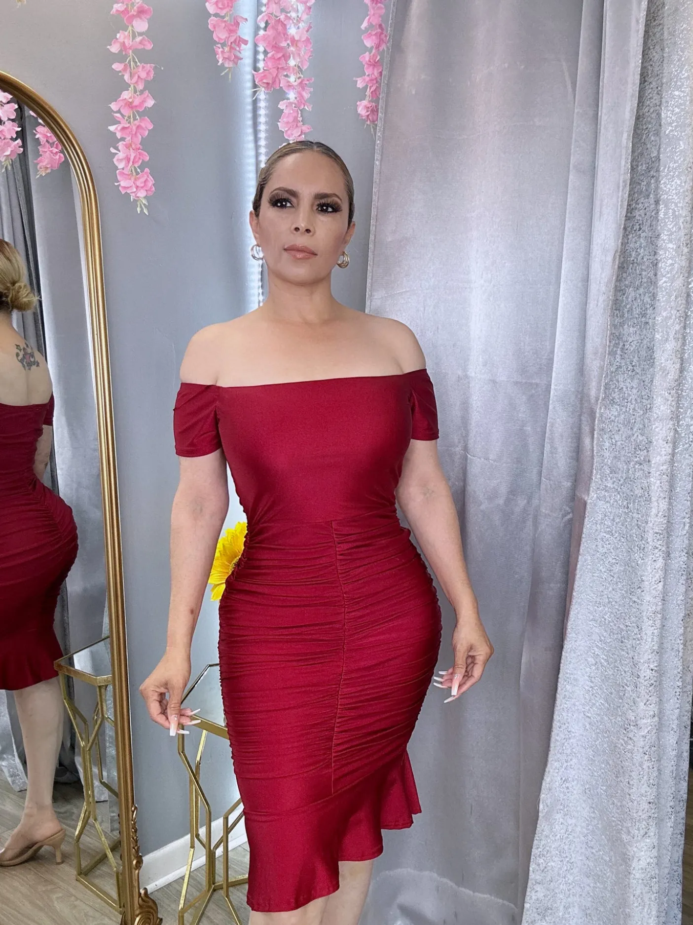 First Date Dress (Burgundy)