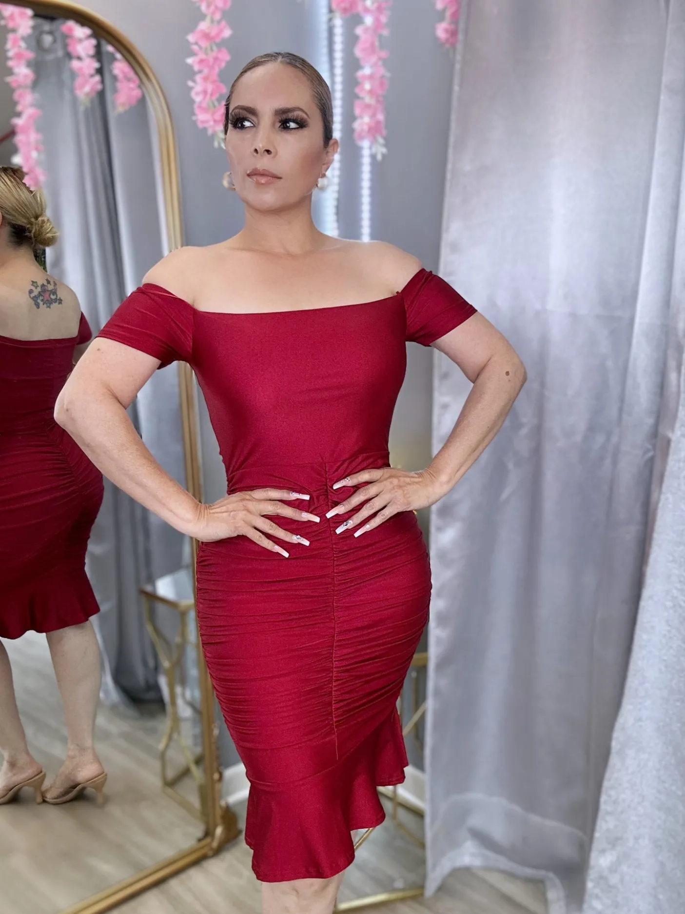 First Date Dress (Burgundy)