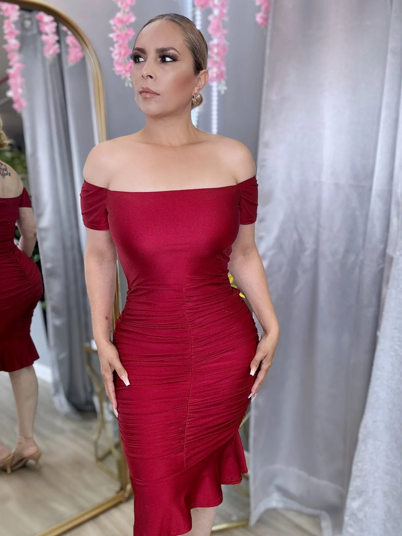 First Date Dress (Burgundy)