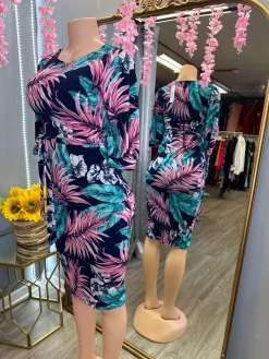Floral Sensation Dress (Pink/Navy)