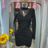 Gentle Soul Dress (Black/Gold)