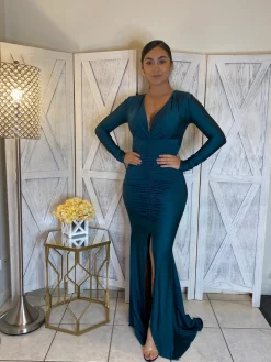 Harper Dress (Dark Teal)