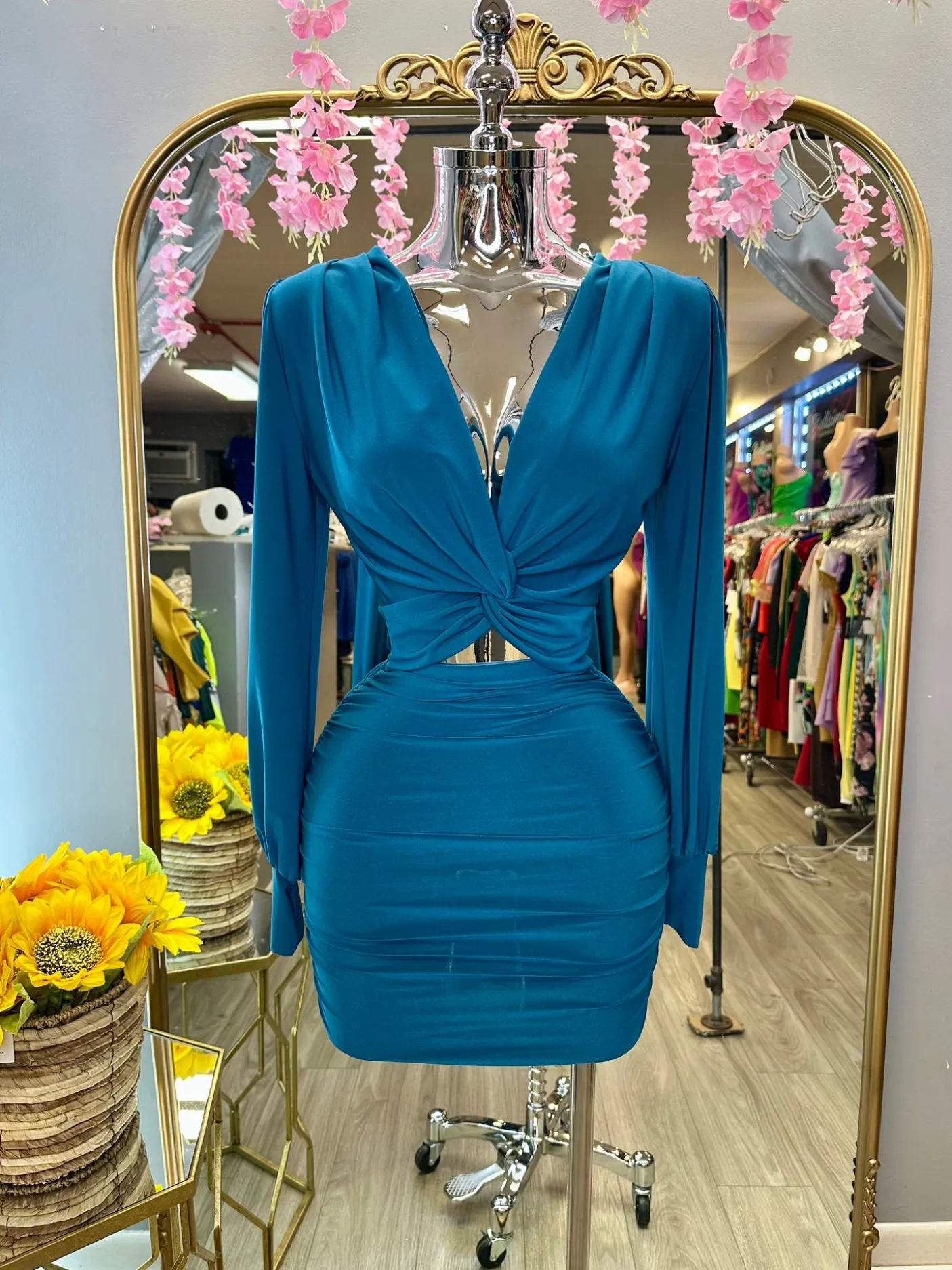 Isabella Dress (Teal)
