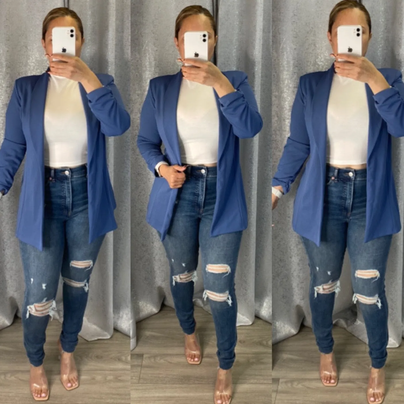Julian Boyfriend Blazer (Denim)