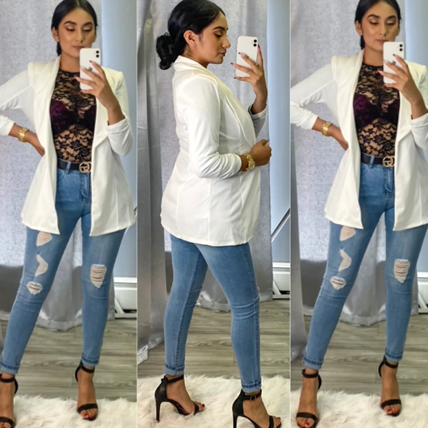 Julian Boyfriend Blazer (Ivory)