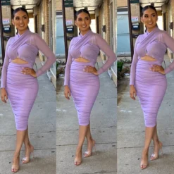 Kaci Dress - Lavender