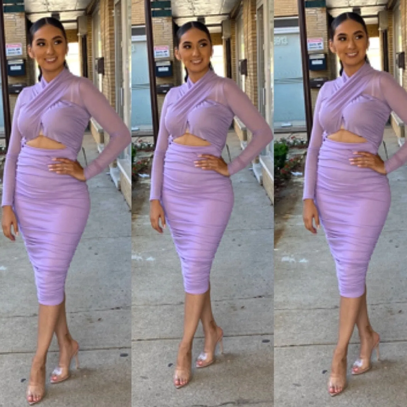 Kaci Dress - Lavender