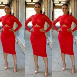Kaci Dress - Red