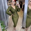 Keily Dress (Olive Green)