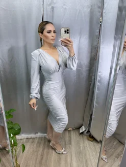 Keily Dress (Silver)