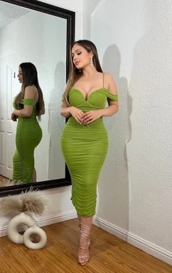 Klarissa Dress (Green Apple)