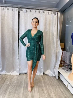 Leilani Sequin Dress (Green)