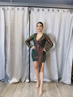 Leilani Sequin Dress (Multi)