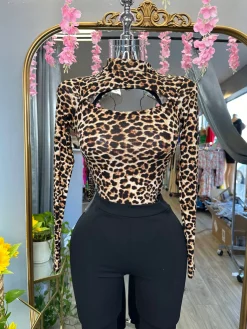Leopard Print Bodysuit
