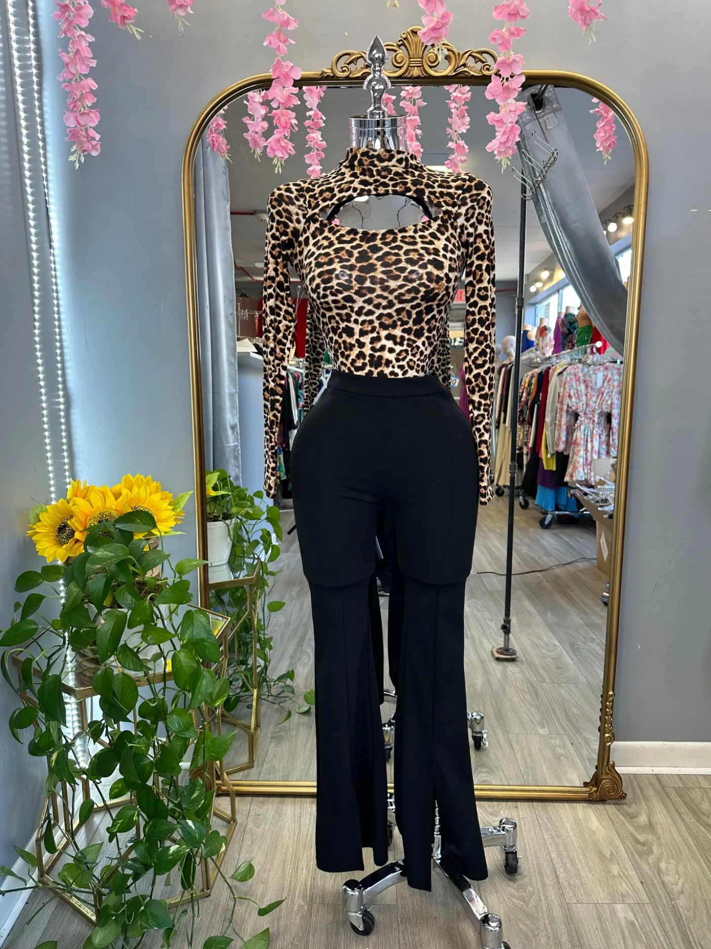 Leopard Print Bodysuit