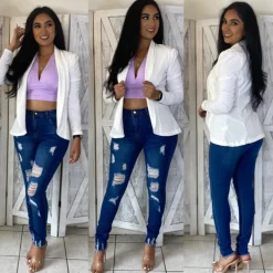 Lizzie Blazer - White