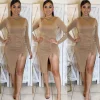 Lush Moment Dress (Taupe)