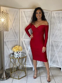 Marquee Dress (Burgundy)