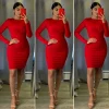 Natalia Couture Dress (Red)