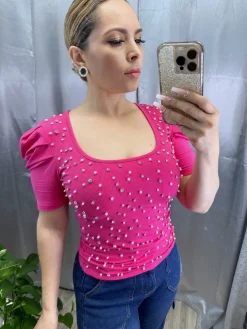 Olivia Top (Fuchsia)