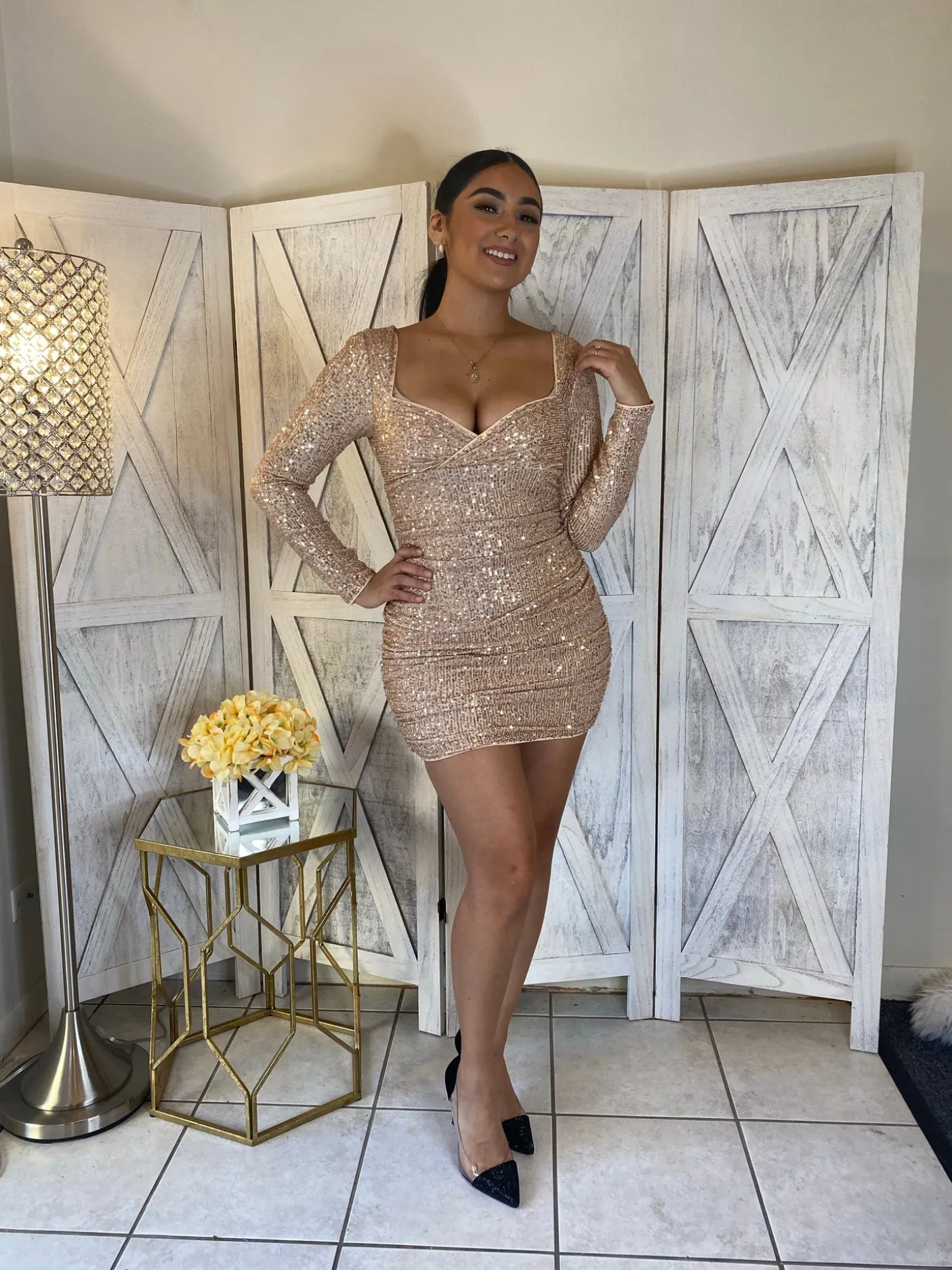 Queen Anne Dress (Champagne)