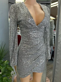 Queen Of Hearts Dress (Silver)