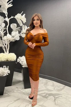 Regina Dress (Copper)