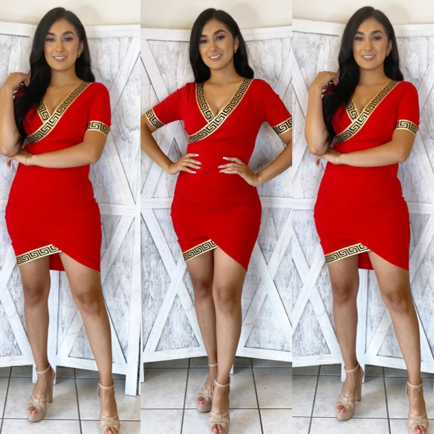 Roselyn Dress (Red)