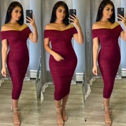 Sexy Little Thing Dress (Burgundy)