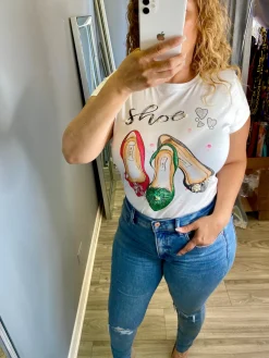 3 Shoes Shirt (White)