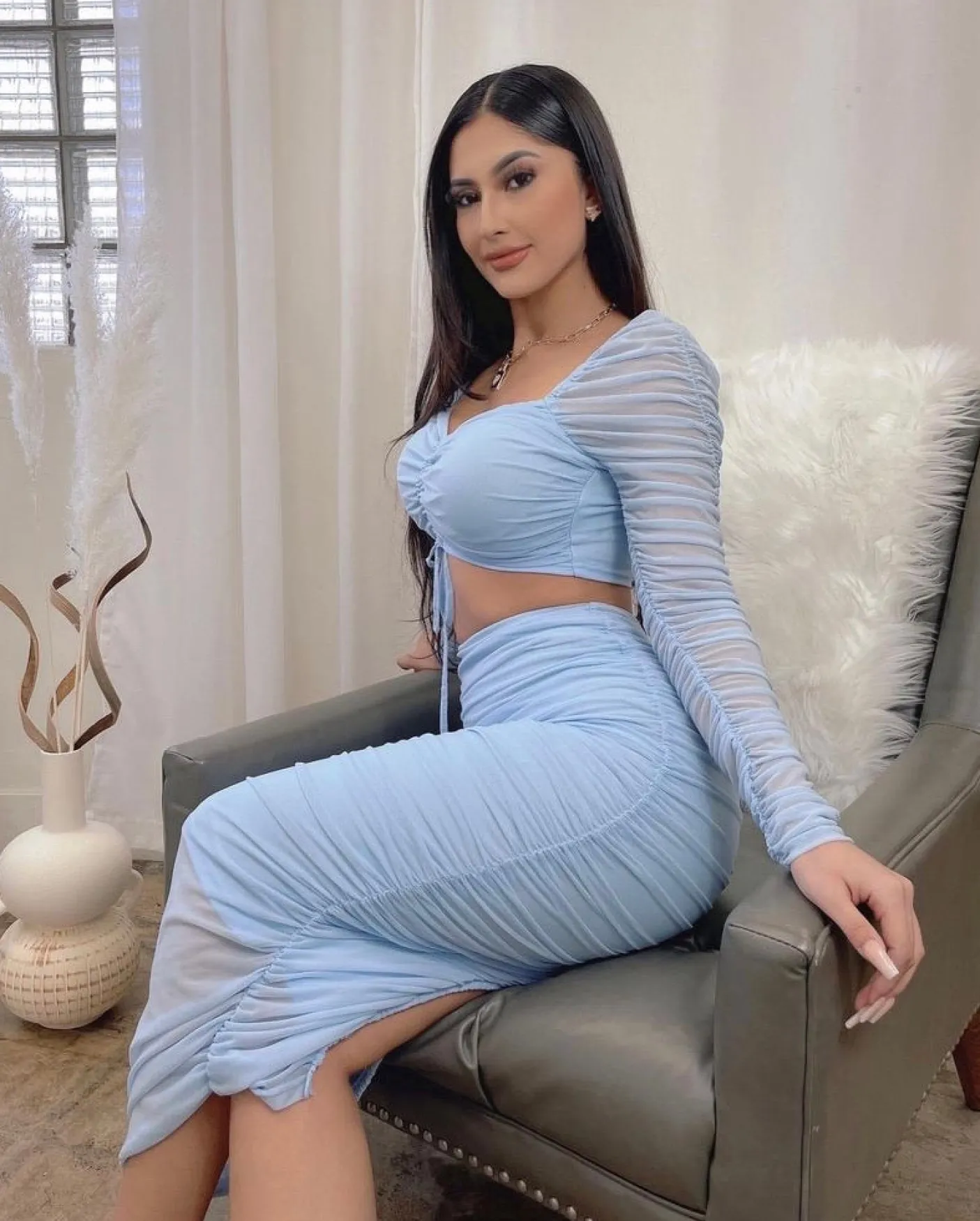 Skies Are Blue Skirt Set