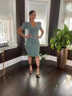 Total Flirt Dress (Sage)